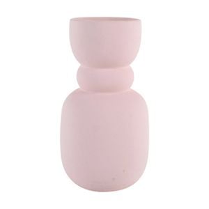 Maine & Crawford 25x14cm Bear Dolomite Mallet Flower Vase Home Room Decor Pink