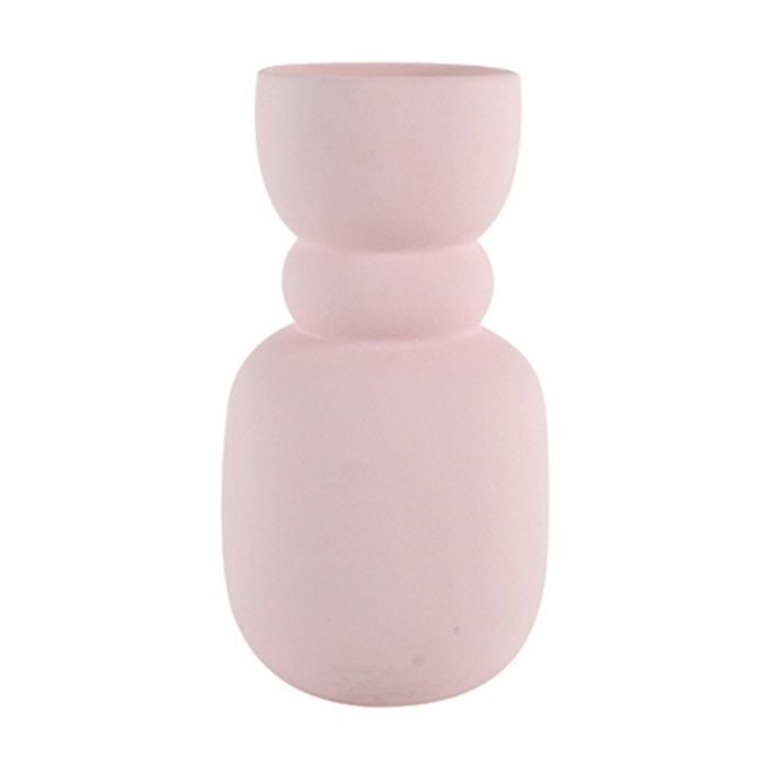 Maine & Crawford 25x14cm Bear Dolomite Mallet Flower Vase Home Room Decor Pink