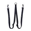 Flamingo Black Double Dog Leash
