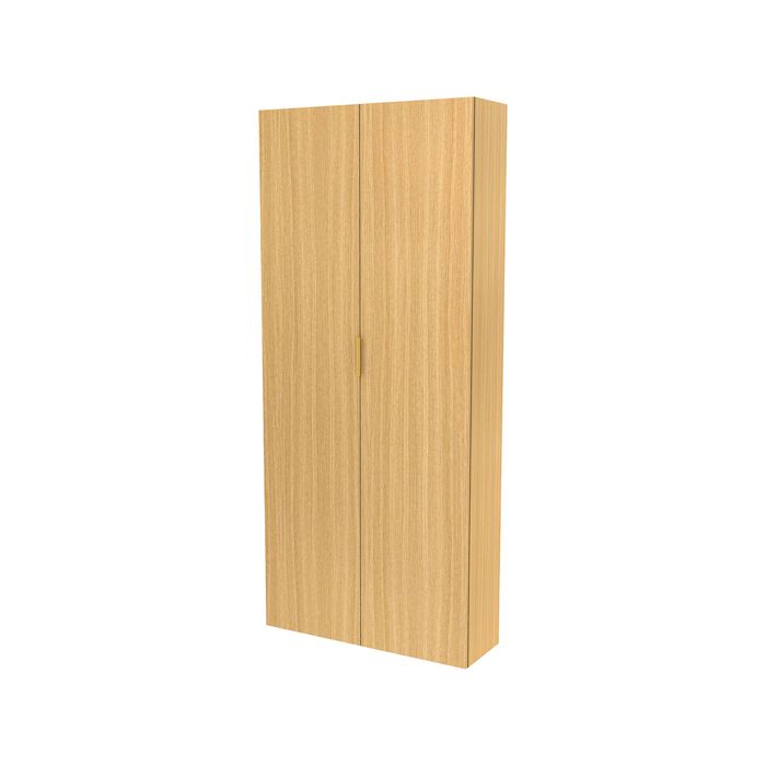 Lugna 2048 x 900 x 380mm Sand 5 Shelf Double Door Storage Cabinet