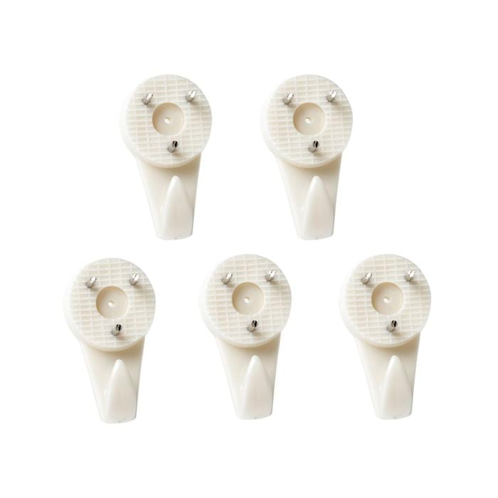 Everhang 4kg Plastic Picture Hanging Utility Hook - 5 Pack
