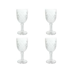 4PK LVD Stemmed Bee 17cm Red Wine Glass Drink Glassware - Clear