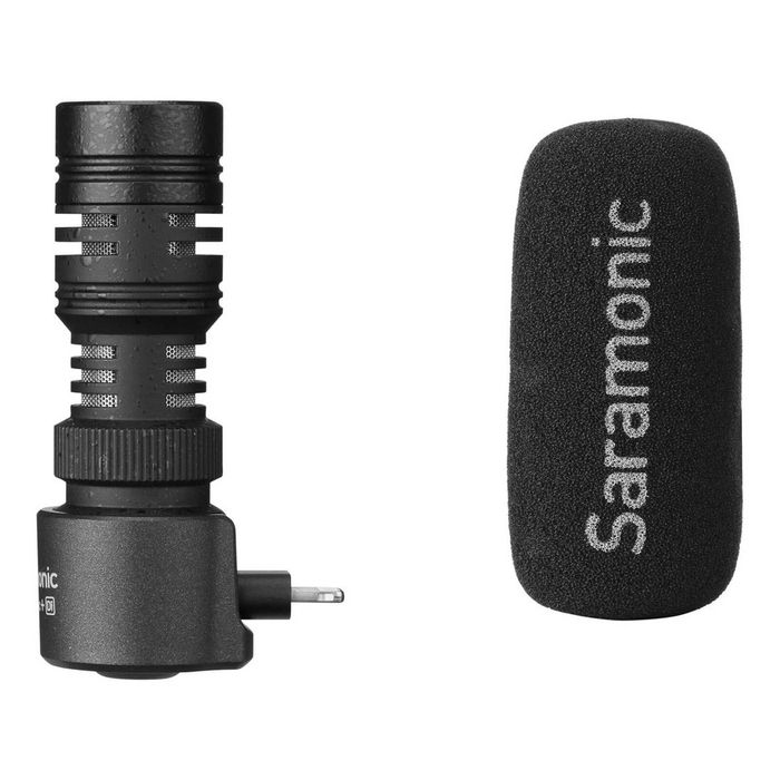 Saramonic SmartMic+ Di Compact Directional Microphone with Lightning Plug for iOS Mobile Devices