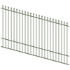 ProtectorAl 1201-2400W x 1500H Pale Eucalypt Spear Top Pool Fence Panel Raked Up to 15º