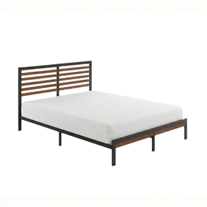 Zinus Double Kai Bed Frame & Memory Foam Mattress Set, 20cm Green Tea