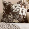 Gioia Casa 2-Pack Vintage Floral Chenille Cushion Covers 45cm x 45cm - Brown