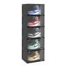 SOGA 5 Tier Black Shoe Box