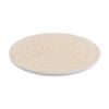 Lvd Spun White Round Bamboo Lazy Susan Home Kitchen Decor 45x45x4cm