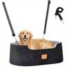 Advwin Dog Car Booster Seat Pet Travel Bed Basket