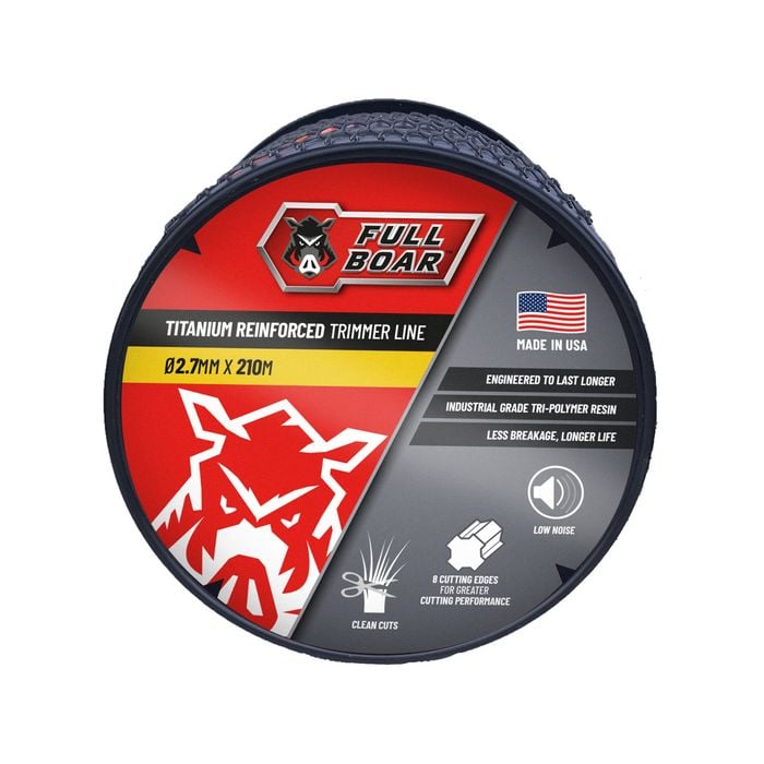 Full Boar Ø2.7mm x 210m Titanium Reinforced Trimmer Line