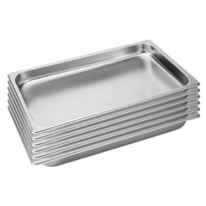 SOGA 6X 1/1 GN Pans Stainless Steel 4cm Deep