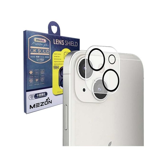2 Pack MEZON iPhone 14 (6.1") Full Cover Camera Lens Tempered Glass