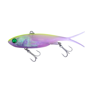 Profishent Master Vibe 103mm Soft Plastic Fishing Lure Purple Chartreuse