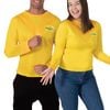The Wiggles Yellow Skivvy Top Adult Halloween Costume, Extra large