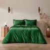 Serene 400tc Bamboo Cotton Sateen Quilt Cover Set Eden Green - Double Bed