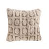SOGA Wabi Sabi Herringbone Plush Square Throw Pillow 45cm