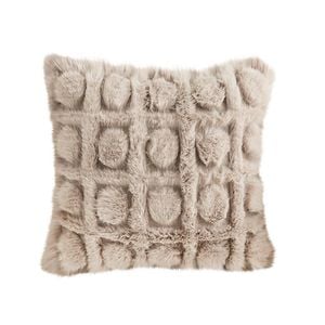 SOGA Wabi Sabi Herringbone Plush Square Throw Pillow 45cm