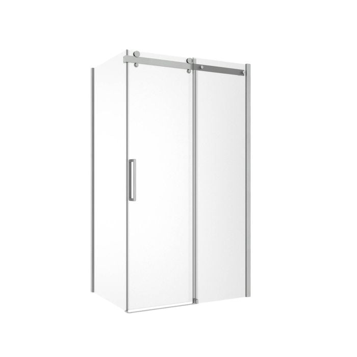 Rick McLean's 1170 x 870mm Brushed Nickel Euro Frameless Sliding Shower Screen