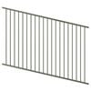 ProtectorAl 350-1200W x 1200H Pale Eucalypt Raked Up to 15º Flat Top Pool Fence Panel