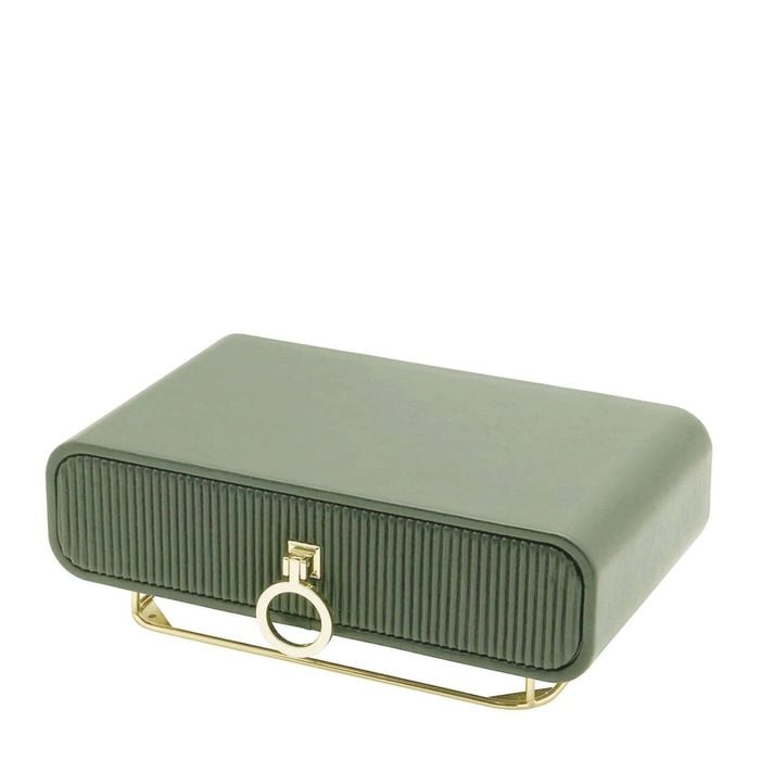 One Six Eight London Camille Sage Green Jewellery Box