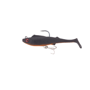 Berkley 2022 Shimma Pro Rig 4.5" Rigged Soft Plastic Fishing Lure Midnight Tiger