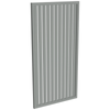 ProtectorAl 300-1000W X 1001-2000H Palladium Silver Aluminium Welded Slat Panel Vertical 18mm Gap