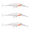 3x Rapala 14cm X Rap Magnum 20 Deep Diving Trolling Lures - Glass Ghost