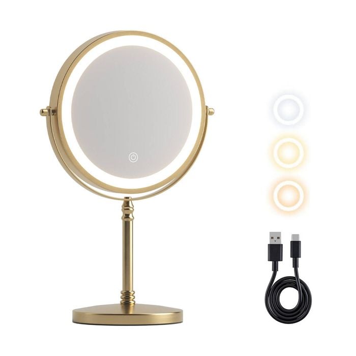 Embellir Makeup Mirror Rotation Tabletop Gold