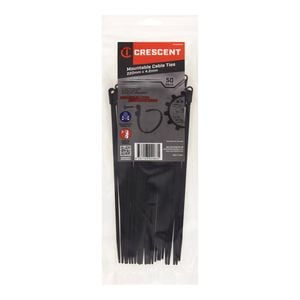 Crescent 220 x 4.2mm Mounting Cable Ties – 50 Pack 