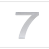 Sandleford 200mm Lorenzo Stainless Steel House Number 7