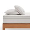 Dreamaker Rumi Washed Cotton Fitted Sheet Set White With Rust Stripe King Bed