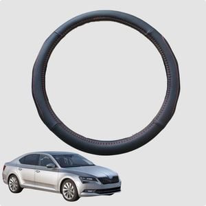 Steering Wheel Cover for Skoda Superb 2008-2015 (B6, Typ 3T) 38CM | Circle