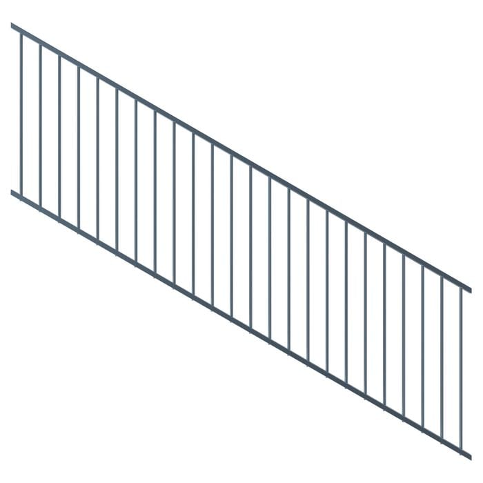 ProtectorAl 1201-2400 x 900mm Deep Ocean Raked Up to 15º Flat Top Garden Fence Panel