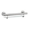 evekare 488mm Stainless Steel Bath Shelf With Grab Rail