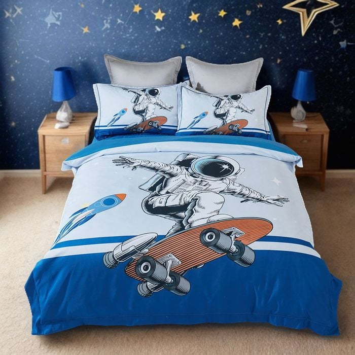 Fabric Fantastic Double Size Astronaut Kids Quilt/Doona/Duvet Cover Set