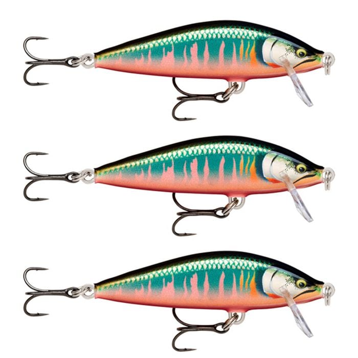 3x Rapala 5.5cm Countdown Sinking Hardbody Balsa Fishing Lures - Gilded Oikiwa