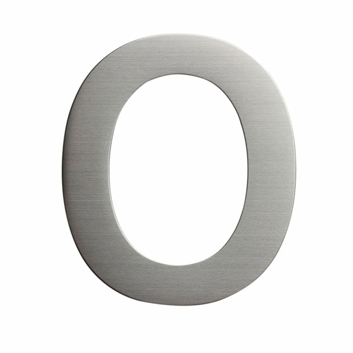 Sandleford 150mm Stainless Steel Plaza House Number 0 - 0