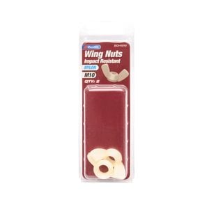 Zenith Nylon Wing Nut M10 2pk