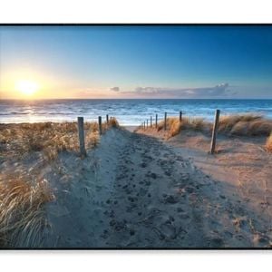Path On Sand & Ocean at Sunset  Print 100% Australian Made 120x90cm  (Poster)