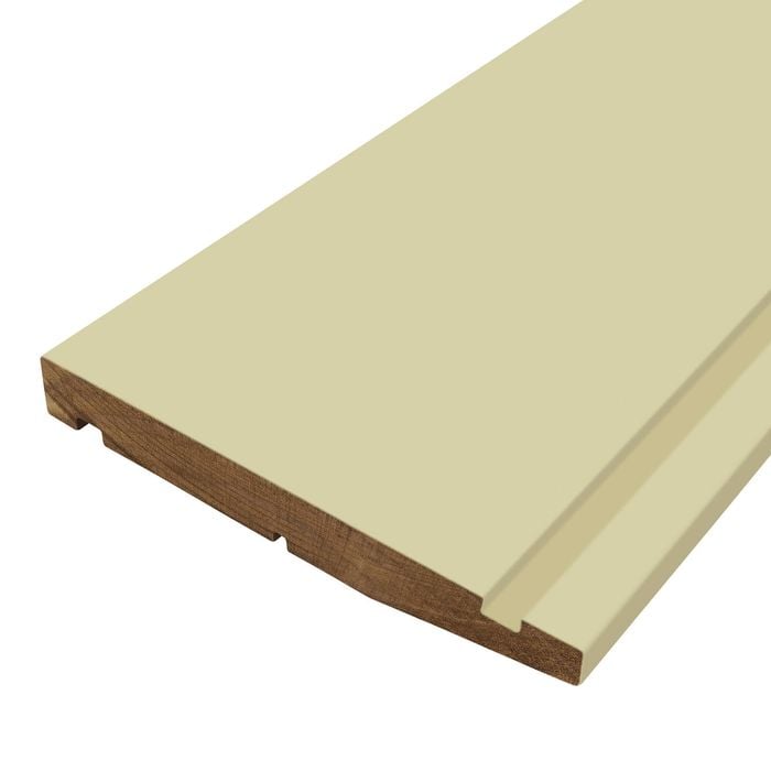 142 x 18mm 6.3m Bevel Back Weatherboard Dual Coat Rad Finger Jointed Thermally Modified Timber