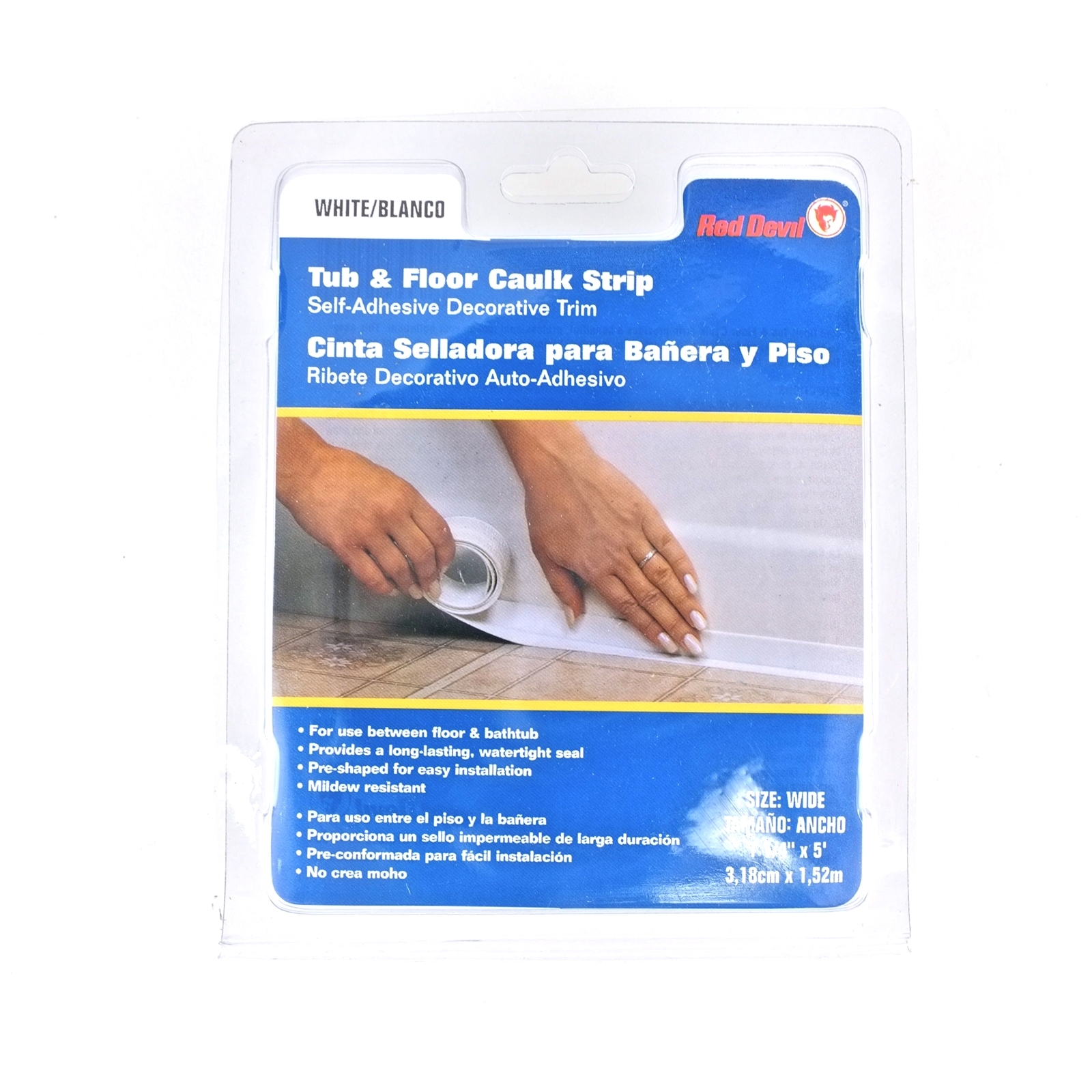 Red Devil Self Adhesive Tub and Floor Caulk Strip product image