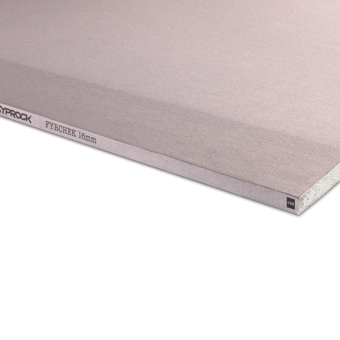 Gyprock CSR 3600 x 1350 x 16mm Fyrchek Plasterboard RE - 3600 x 1350 x 16