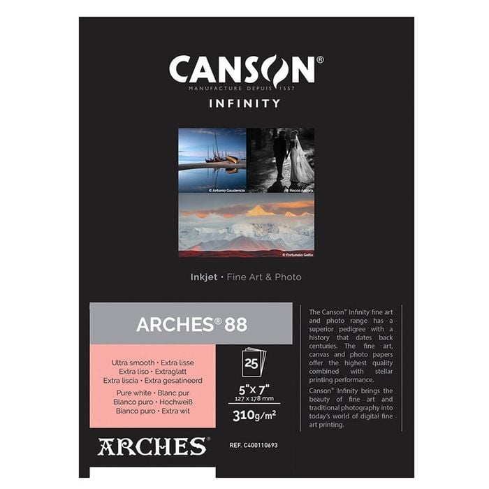 Canson Arches 88 310gsm 5x7 Inch X 25 Sheets