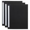 3x Marbig Deluxe Pe 2 D-ring 25mm A4 Binder File Document Organiser Holder Black
