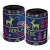 AFL Christmas Stubby Cooler - Adelaide Crows - Rubber Base - XMAS