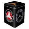 Nostalgic Art 7.5x9.5cm Tea Storage Tin Mercedes-Benz Logo Evolution Container