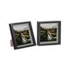Nicola Spring 2 Piece 8 x 8 3D Shadow Box Photo Frame Set - Craft Display Picture Frame with 6 x 6 Mount - Black