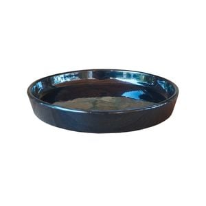 Northcote Pottery 23cm Black Ava Saucer - 23cm