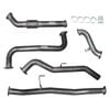 Ignite Exhausts Turbo Back For Nissan D40 Navara 2.5l Manual 3" No Cat With Pipe Raw Aluminised Steel