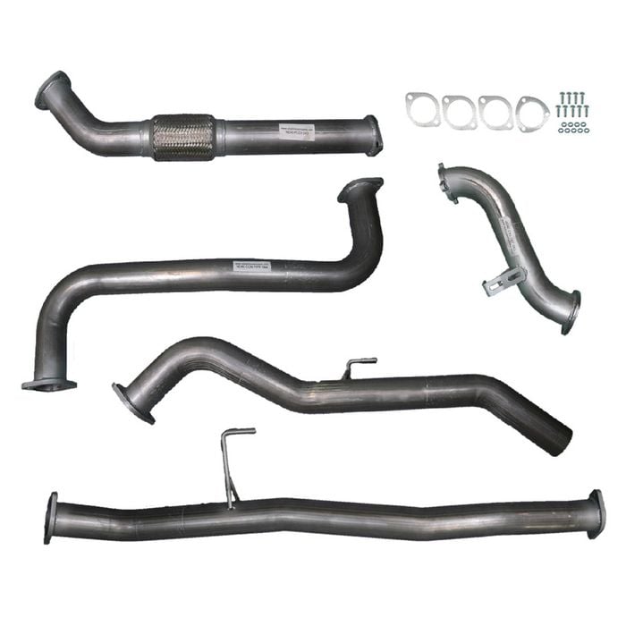 Ignite Exhausts Turbo Back For Nissan D40 Navara 2.5l Manual 3" No Cat With Pipe Raw Aluminised Steel